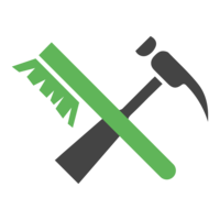 Symbol: Hammer und Bürste