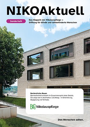 Das Titelbild des Magazins NIKOAktuell Sonderheft Barrierefreies Bauen